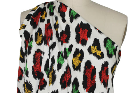 Fantastical leopard print silk crepe