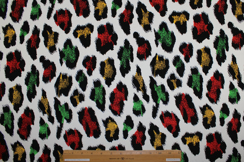 Fantastical leopard print silk crepe