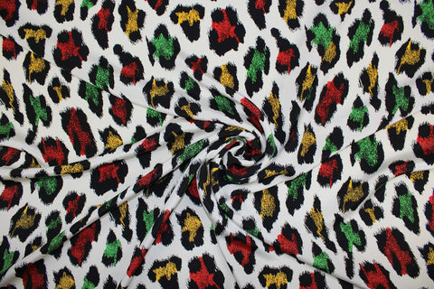 Fantastical leopard print silk crepe