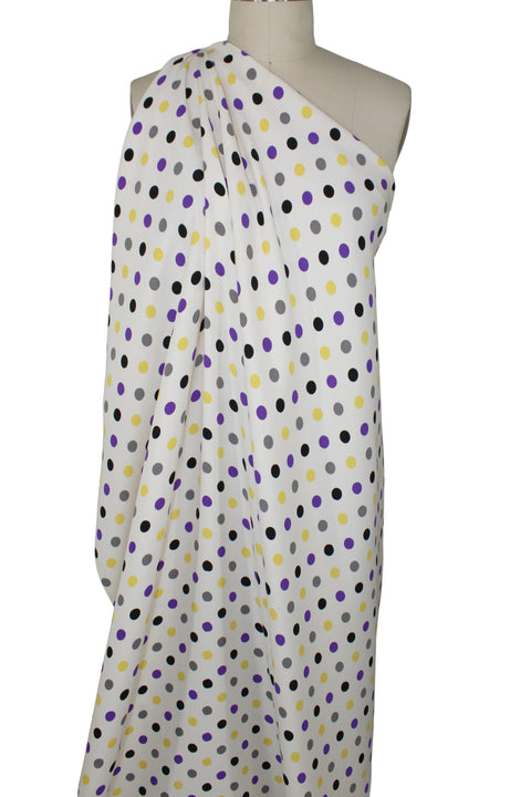 0scar dot print heavy silk crepe