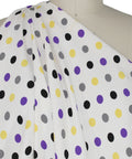 0scar dot print heavy silk crepe