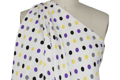 0scar dot print heavy silk crepe