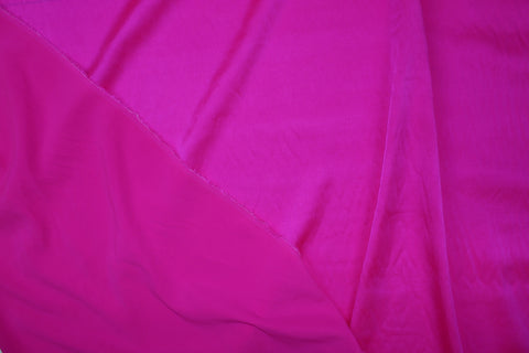 Stretch Silk Charmeuse - Barbie Pink