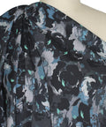 Stretch floral silk crepe