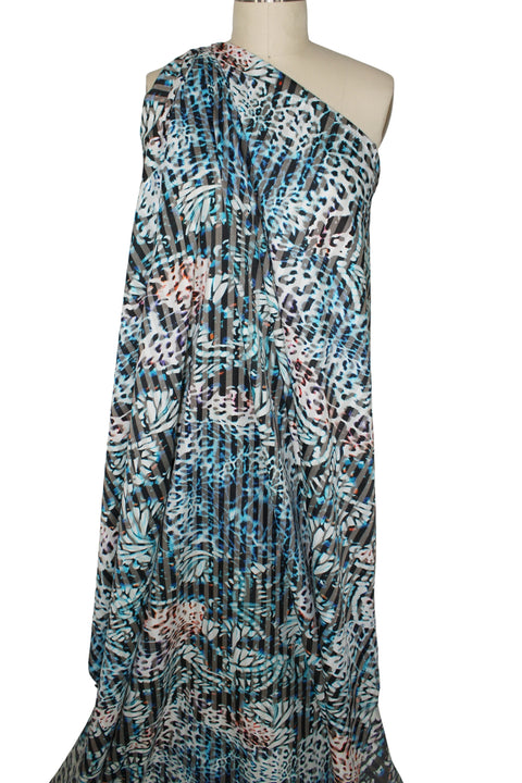 Silk blend jacquard shirt weight