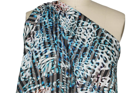 Silk blend jacquard shirt weight