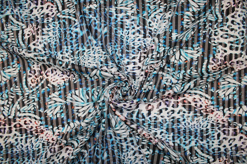 Silk blend jacquard shirt weight