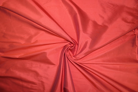 Tomato red stretch silk satin