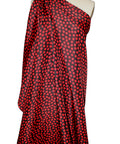 0scar polka dot silk shantung