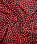 0scar polka dot silk shantung