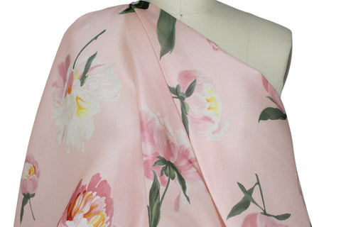 0scar peony print silk 