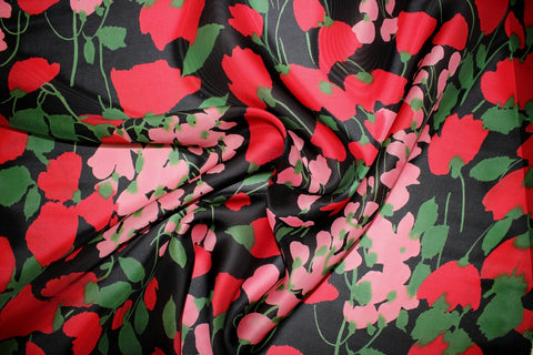 0scar floral print silk 