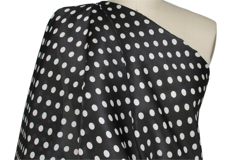 Khaite polka dot silk gazar