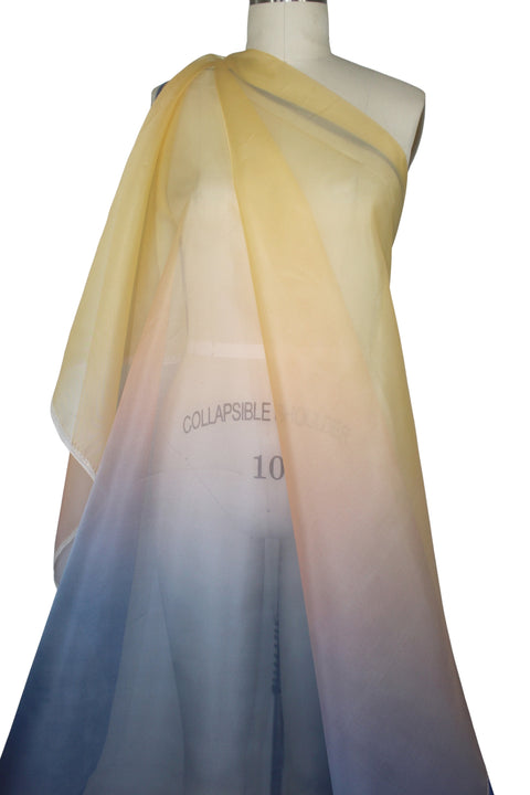 Ombré silk organza