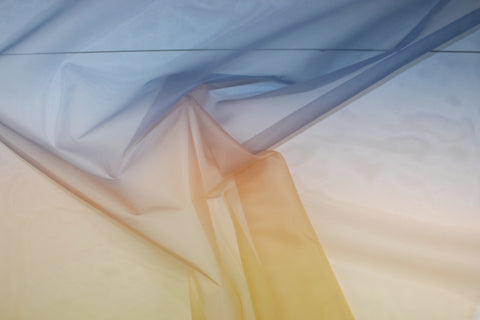 Ombré silk organza
