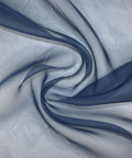 Medium blue wide silk organza