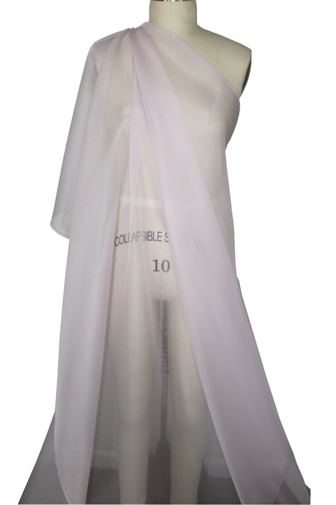 Wide silk organza in pinky-purple