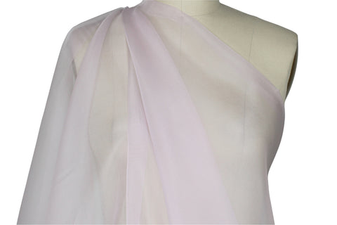 Wide silk organza in pinky-purple