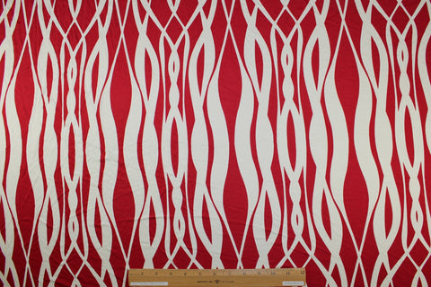 Abstract print silk jersey