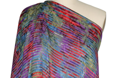 Coat of Many Colors Narrow Silk Charmeuse - Multi