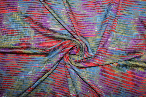 Coat of Many Colors Narrow Silk Charmeuse - Multi