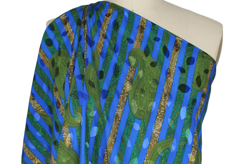 0scar de la renta silk jacquard charmeuse in rich colors