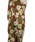 0scar silk floral jacquard 