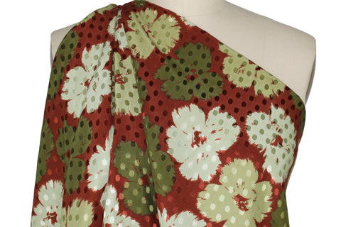 0scar silk floral jacquard 