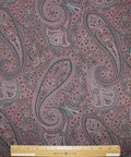 Swiss paisley silk crepe de chine