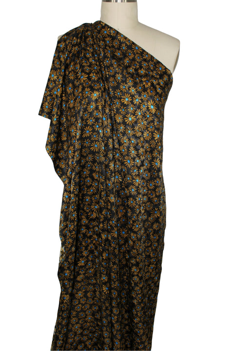 0scar de la Renta daisy print silk twill