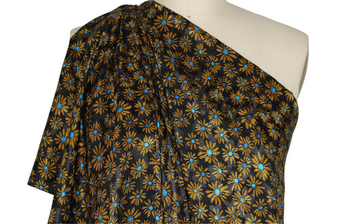 0scar de la Renta daisy print silk twill