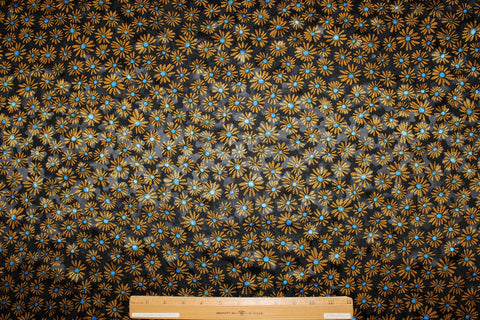 0scar de la Renta daisy print silk twill