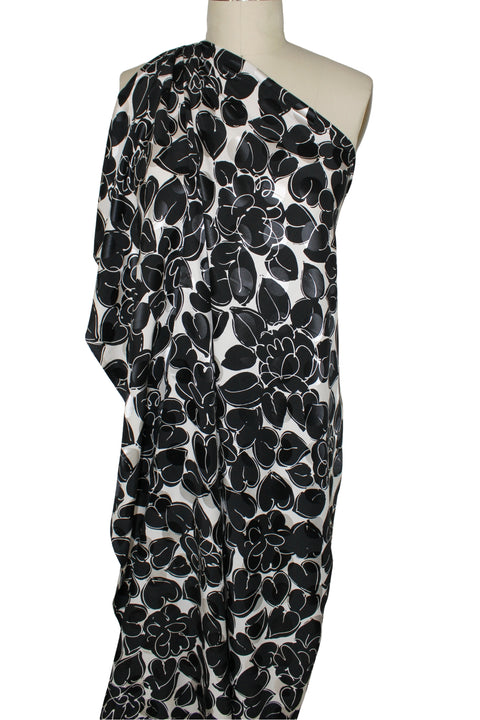 0scar de la Renta graphic floral silk 