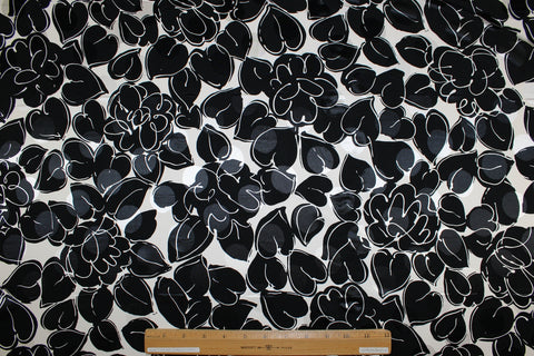 0scar de la Renta graphic floral silk 