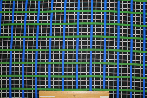 Dimensional silk crepe plaid