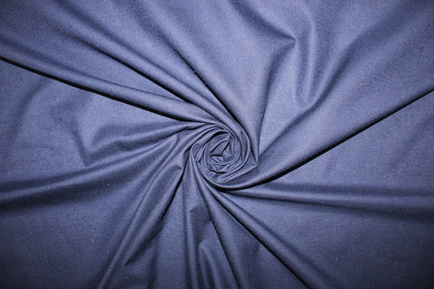 Extra Wide Silk Noil - Navy Blue