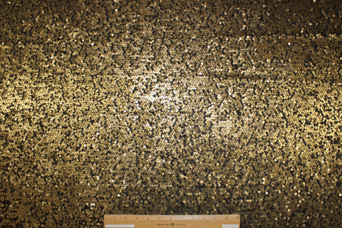 Bronze sequined jersey