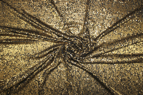 Bronze sequined jersey