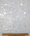 White sequin fabric 