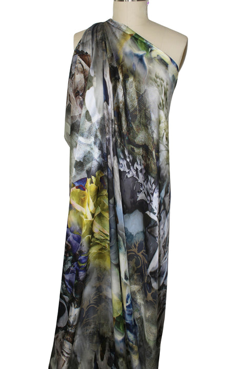 0scar digital print heavy silk charmeuse
