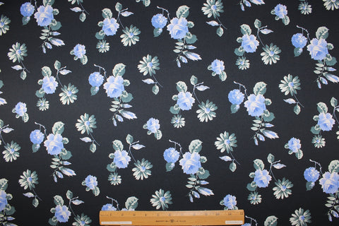 Floral stretch silk