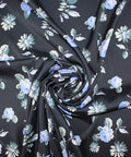Floral stretch silk