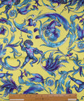 Raphaelite-style print silk twill 