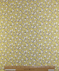 Floral/lemon print silk twill