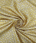 Floral/lemon print silk twill