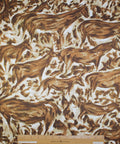 Animals print silk twill from Italy