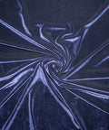 Navy blue stretch velvet