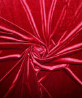 Wine colored stretch velvet