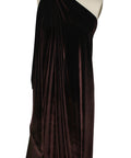 Deep brown stretch velvet