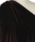 Deep brown stretch velvet